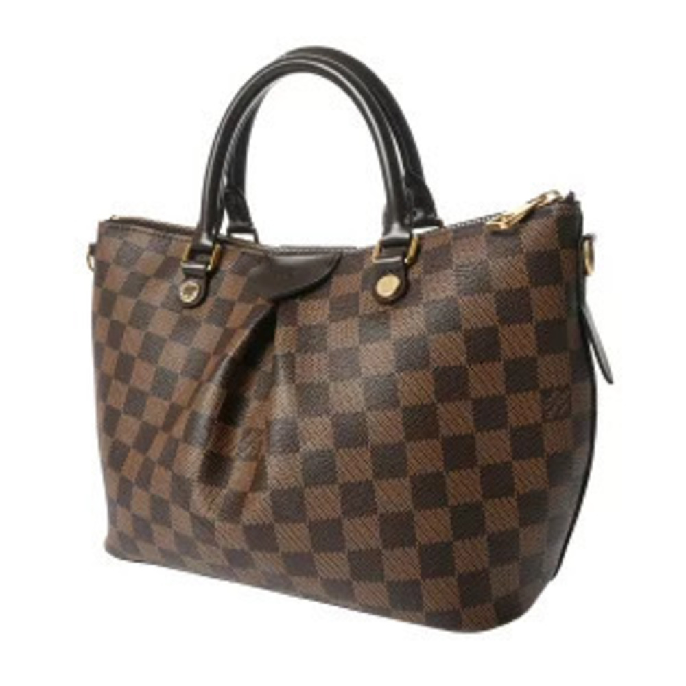 Louis Vuitton Siena Ebene Brown Damier Canvas Handbag
